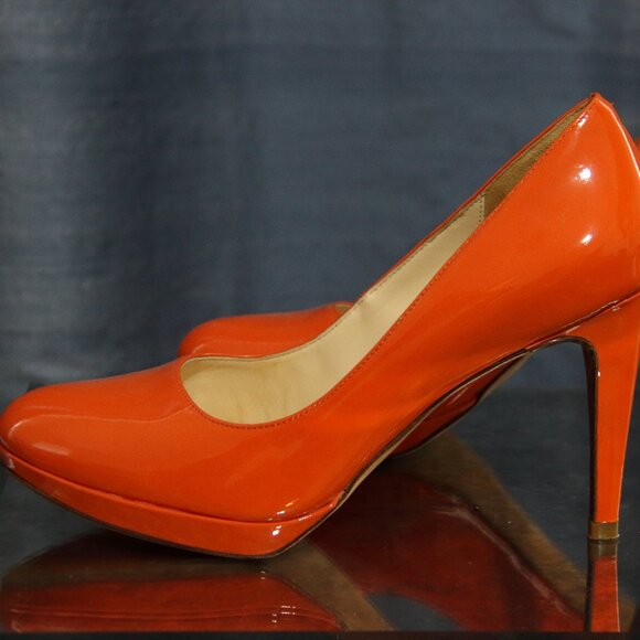 Cole Haan Chelsea Platform Heel in Orange 8.5 - Picture 2 of 3